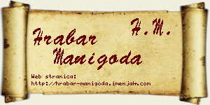 Hrabar Manigoda vizit kartica